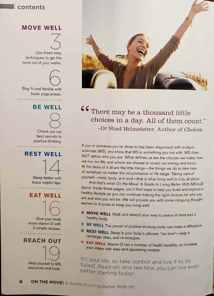 On the Move! A Guide to Living Better With MS  magazine collectible - Main Image 2