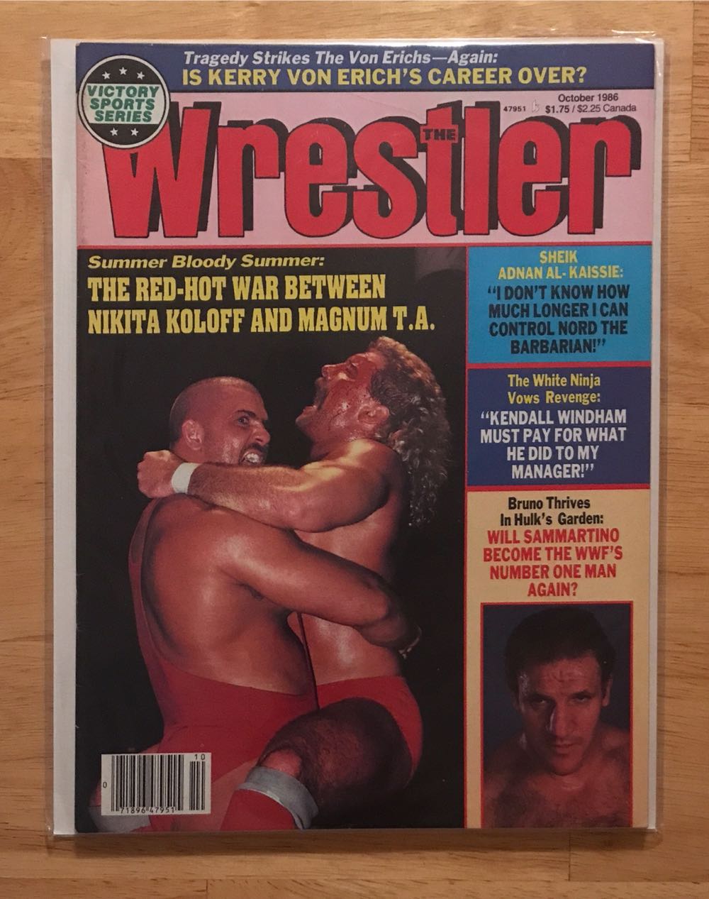 The Wrestler  (October) magazine collectible [Barcode 07189647951510] - Main Image 1