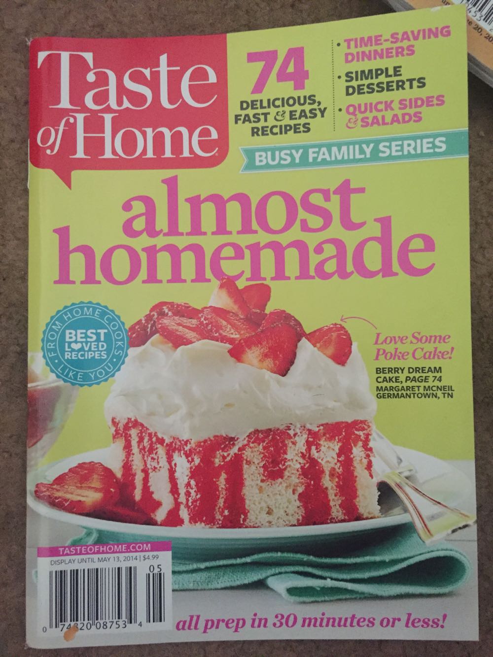 Almost Homemade  (May) magazine collectible [Barcode 07482008753405] - Main Image 1