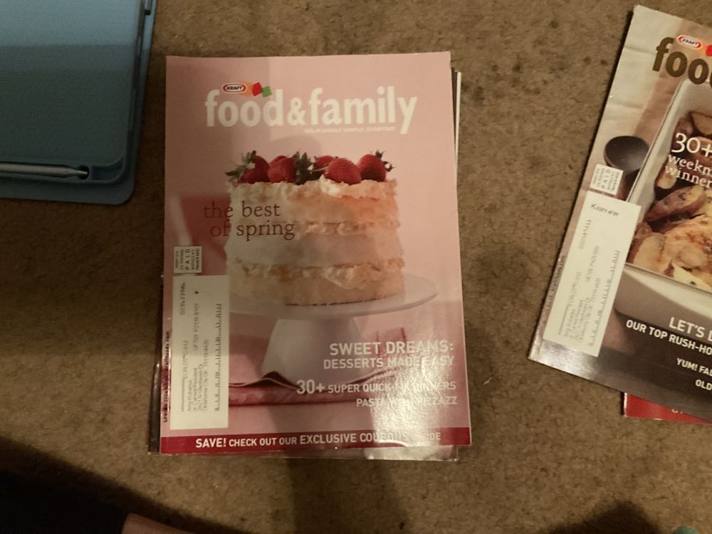 Kraft Food & Family  magazine collectible - Main Image 2