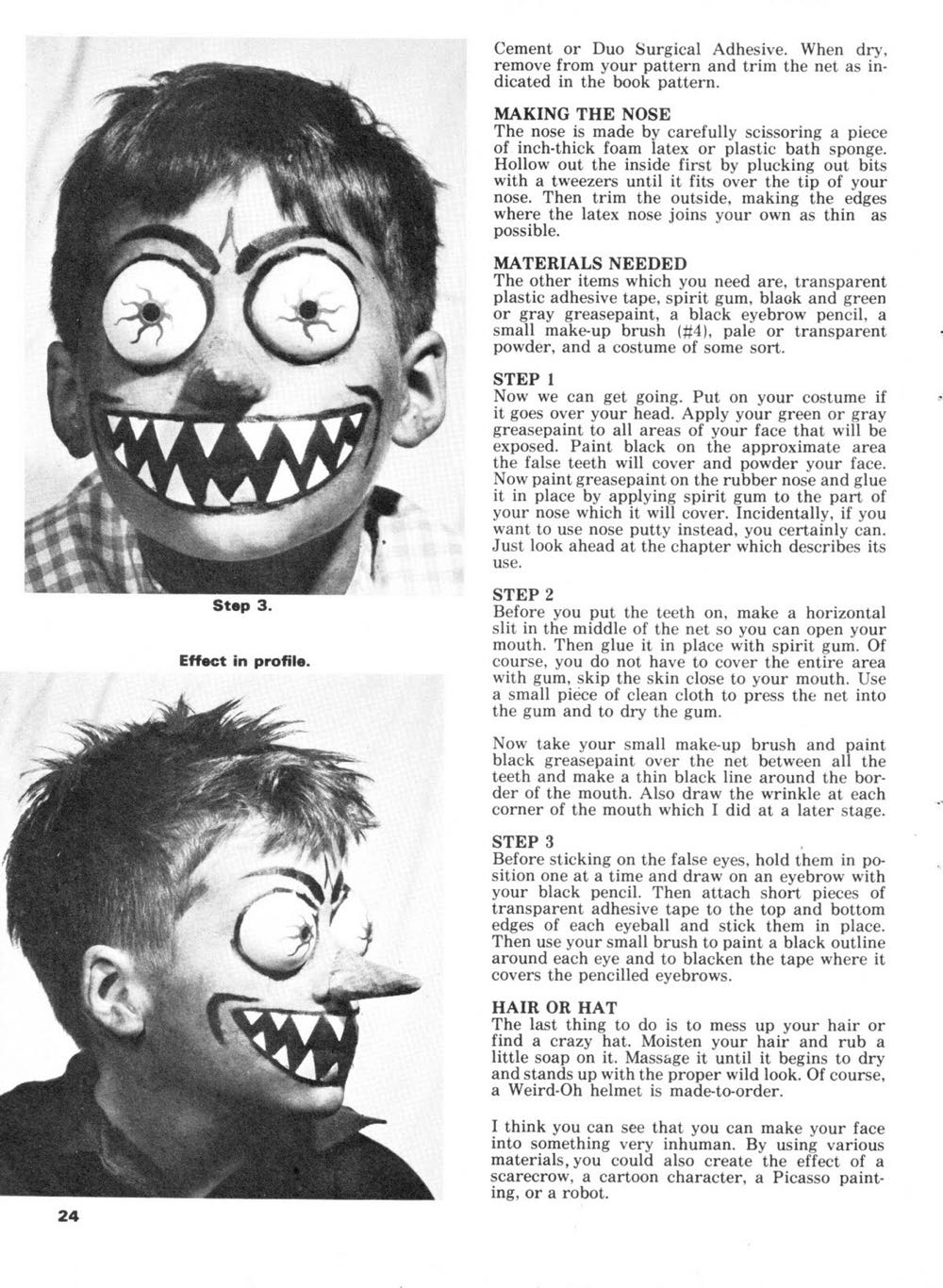 Do It Yourself Monster Make-Up Hand Book  magazine collectible - Main Image 2