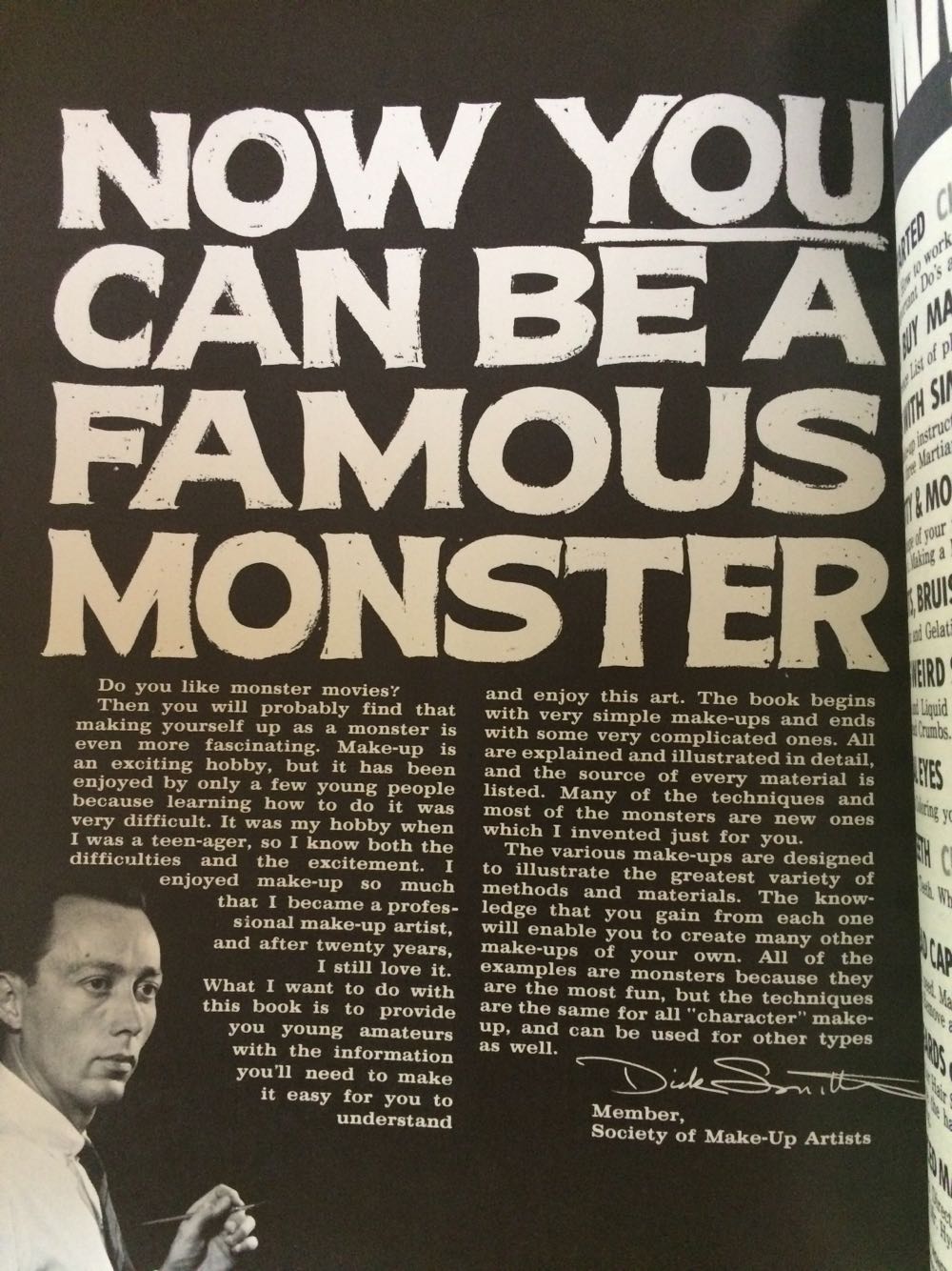 Do It Yourself Monster Make-Up Hand Book  magazine collectible - Main Image 4
