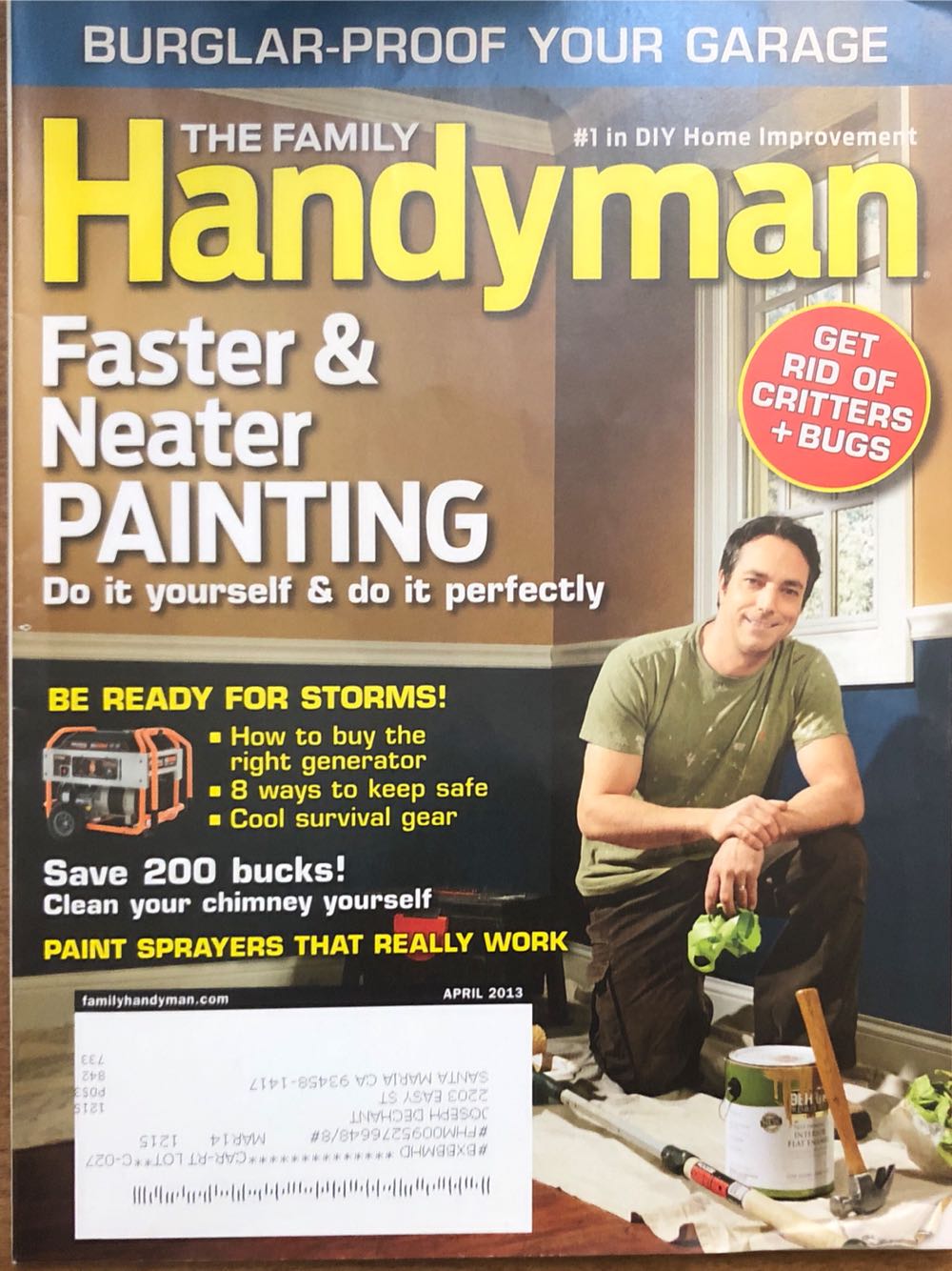 The Family Handyman  (April) magazine collectible - Main Image 1