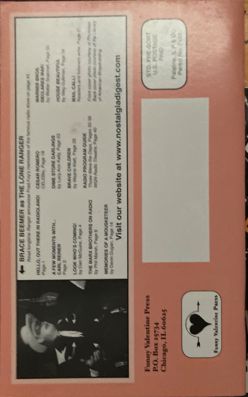 Nostalgia Digest  (June) magazine collectible [Barcode 07447027975482] - Main Image 2