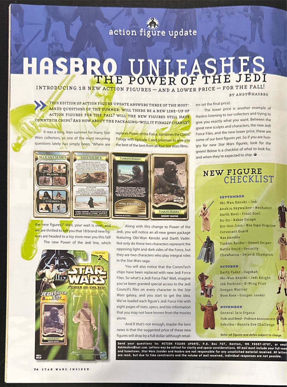 Star Wars Insider  (January) magazine collectible [Barcode 72527493692210] - Main Image 4