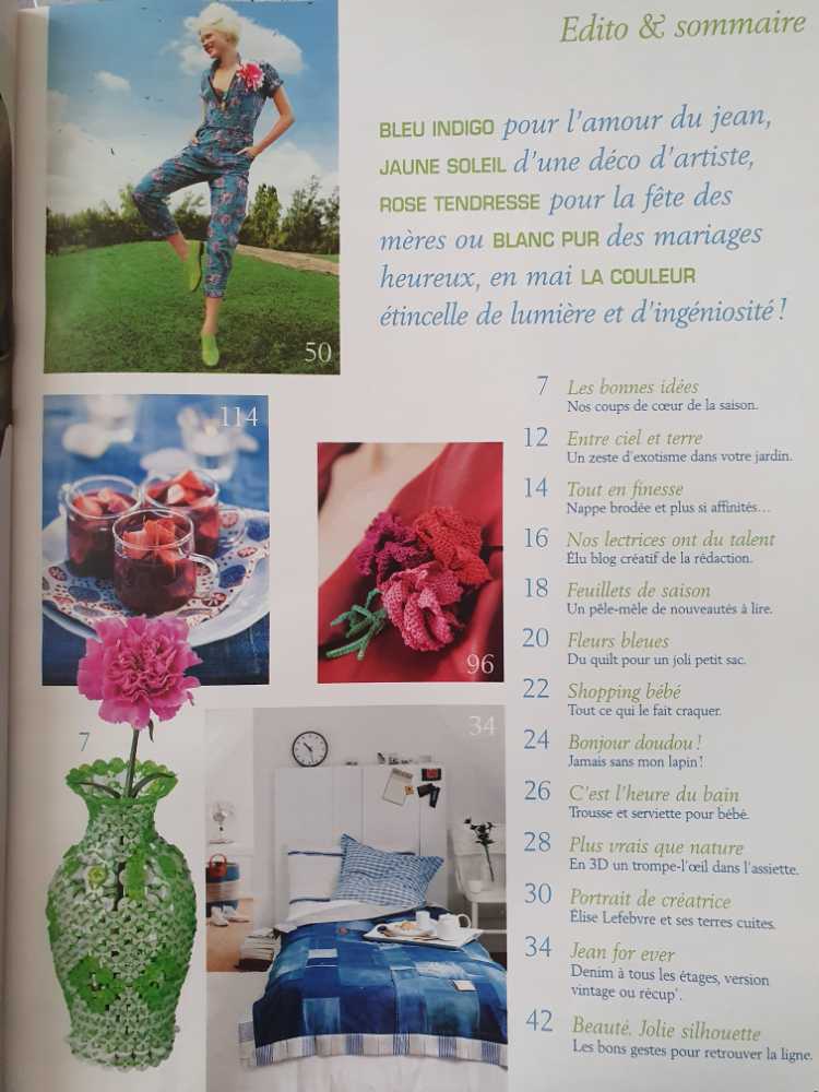 Marie Claire Idees Magazine No 78 May Issue French Language Crafts  (mai) magazine collectible [Barcode 3780263004904] - Main Image 2