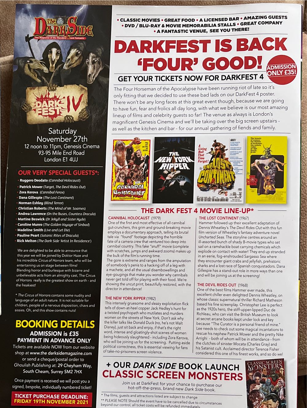 Infinity  (November) magazine collectible [Barcode 918747932966339] - Main Image 2