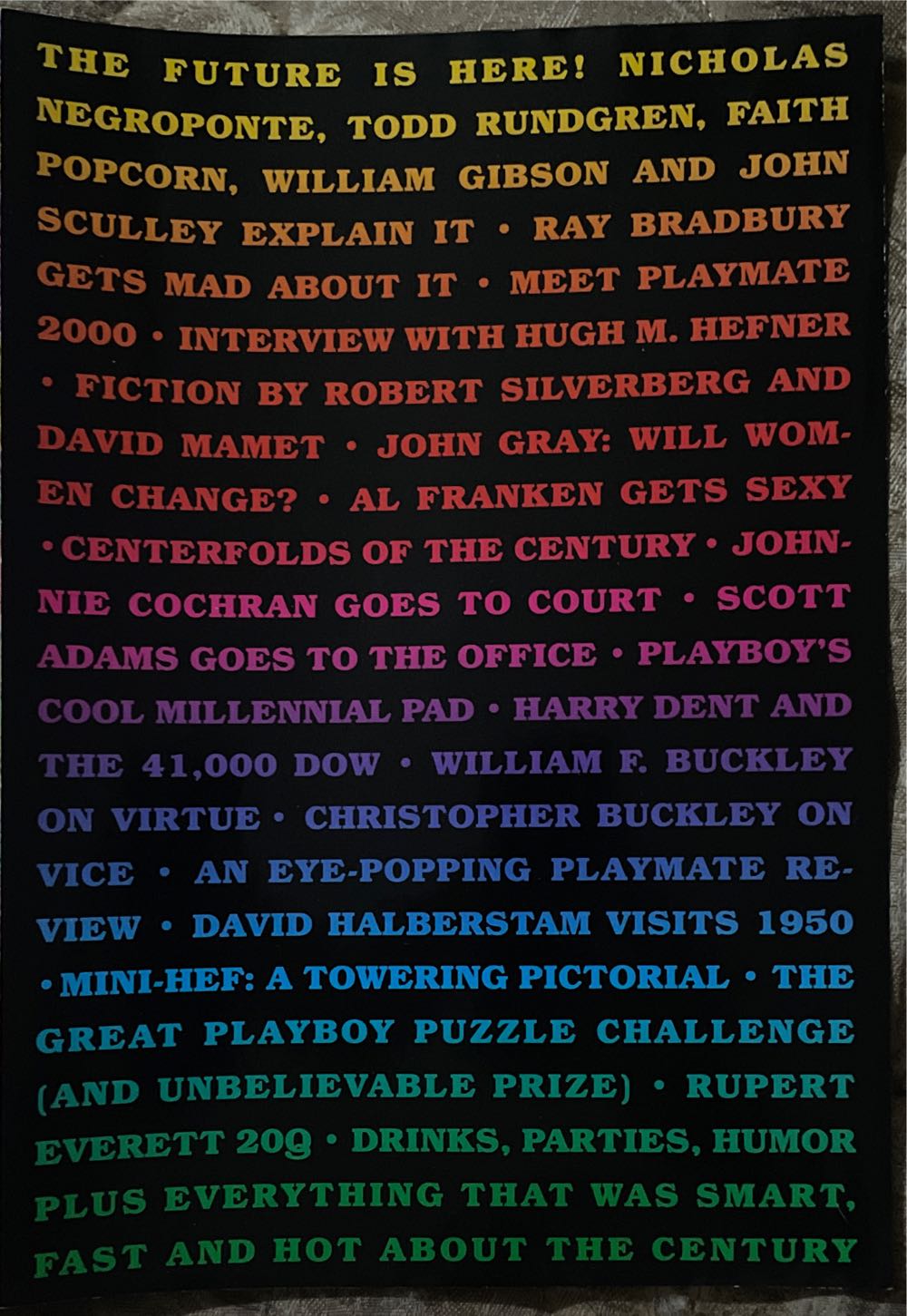 Playboy  (January) magazine collectible [Barcode 103208135270801] - Main Image 2