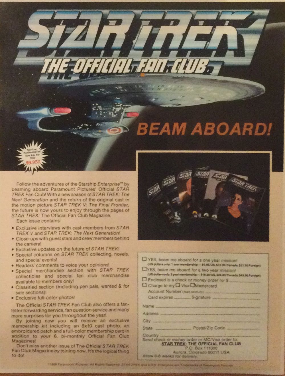 Star Trek The Official Fan Club  (January) magazine collectible [Barcode 07336164844012] - Main Image 2
