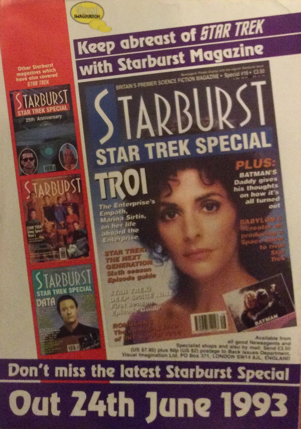Star Trek TNG The Official Poster Magazine  (June) magazine collectible [Barcode 977096183402049] - Main Image 2