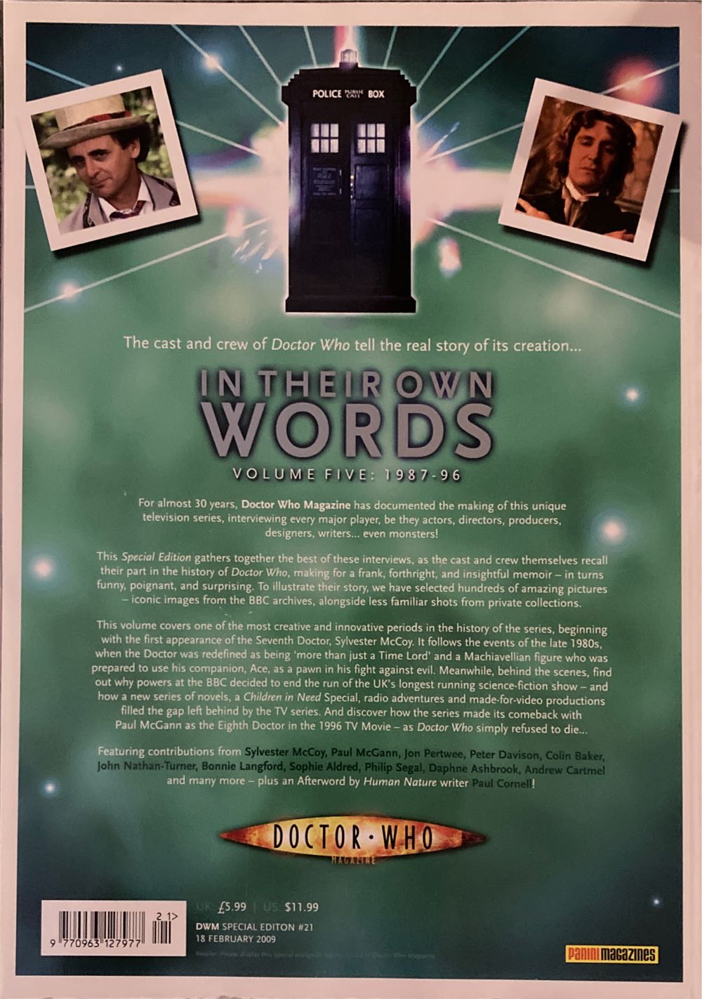 Doctor Who Magazine Special Edition  (February) magazine collectible - Main Image 2