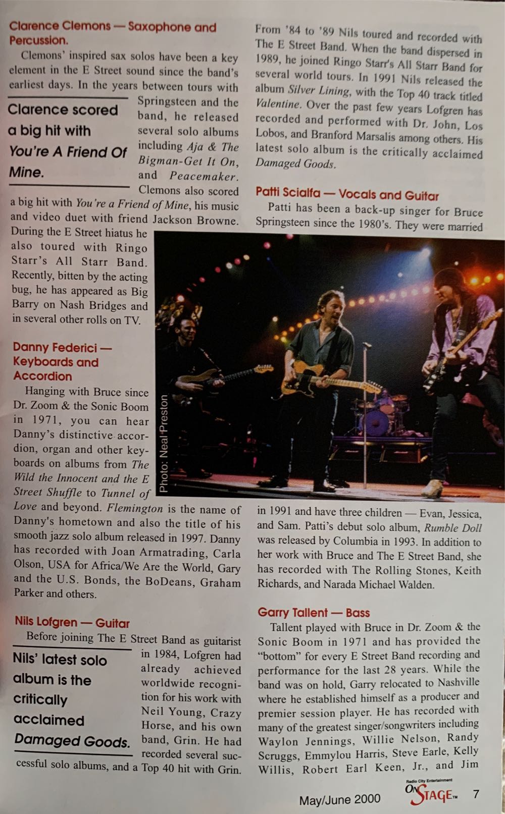 On Stage  (May) magazine collectible - Main Image 3