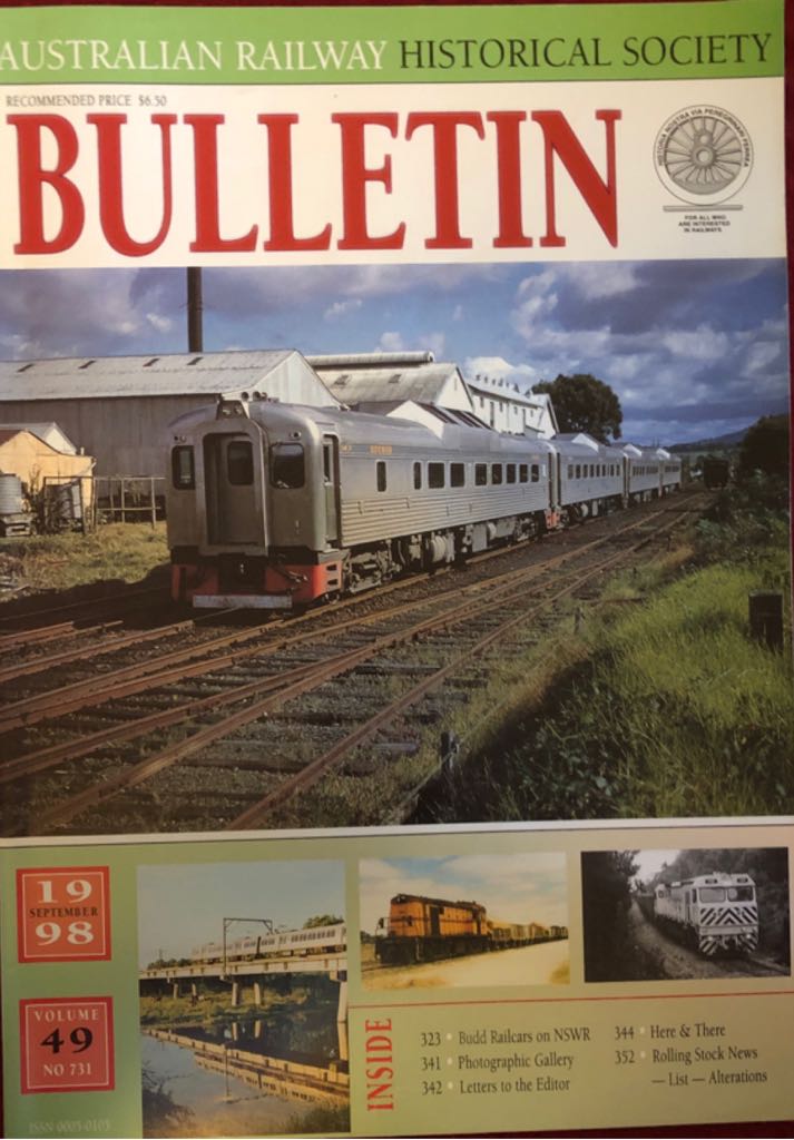 ARHS Bulletin  (September) magazine collectible - Main Image 1