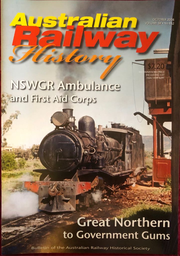 Australian Railway History  (October) magazine collectible - Main Image 1