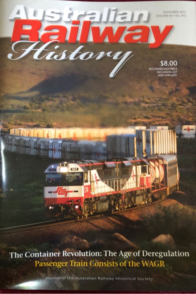 Australian Railway History  (November) magazine collectible - Main Image 1