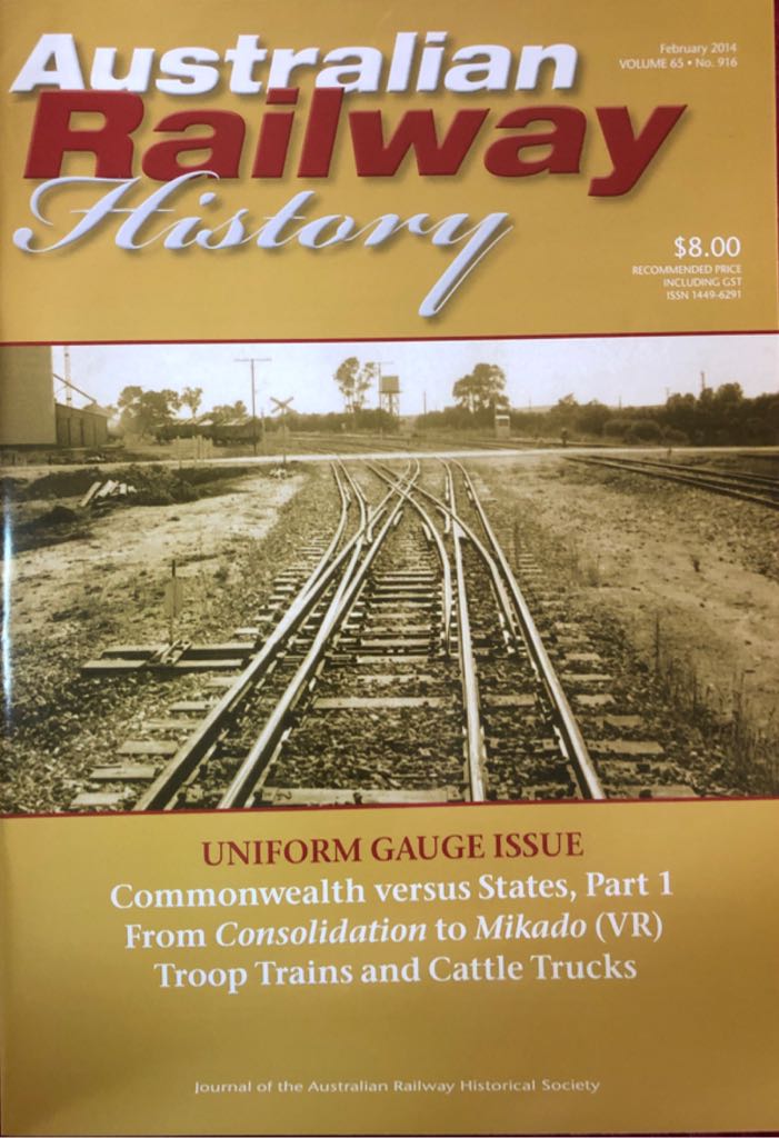 Australian Railway History  (February) magazine collectible - Main Image 1