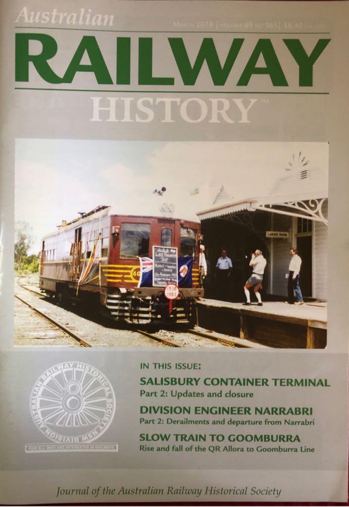 Australian Railway History  (March) magazine collectible - Main Image 1