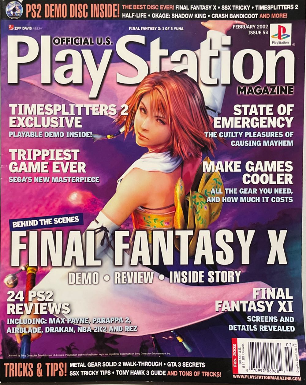 Official U.S. PlayStation Magazine 53 (Cover 1 of 3)  (February) magazine collectible [Barcode 07099206968202] - Main Image 2