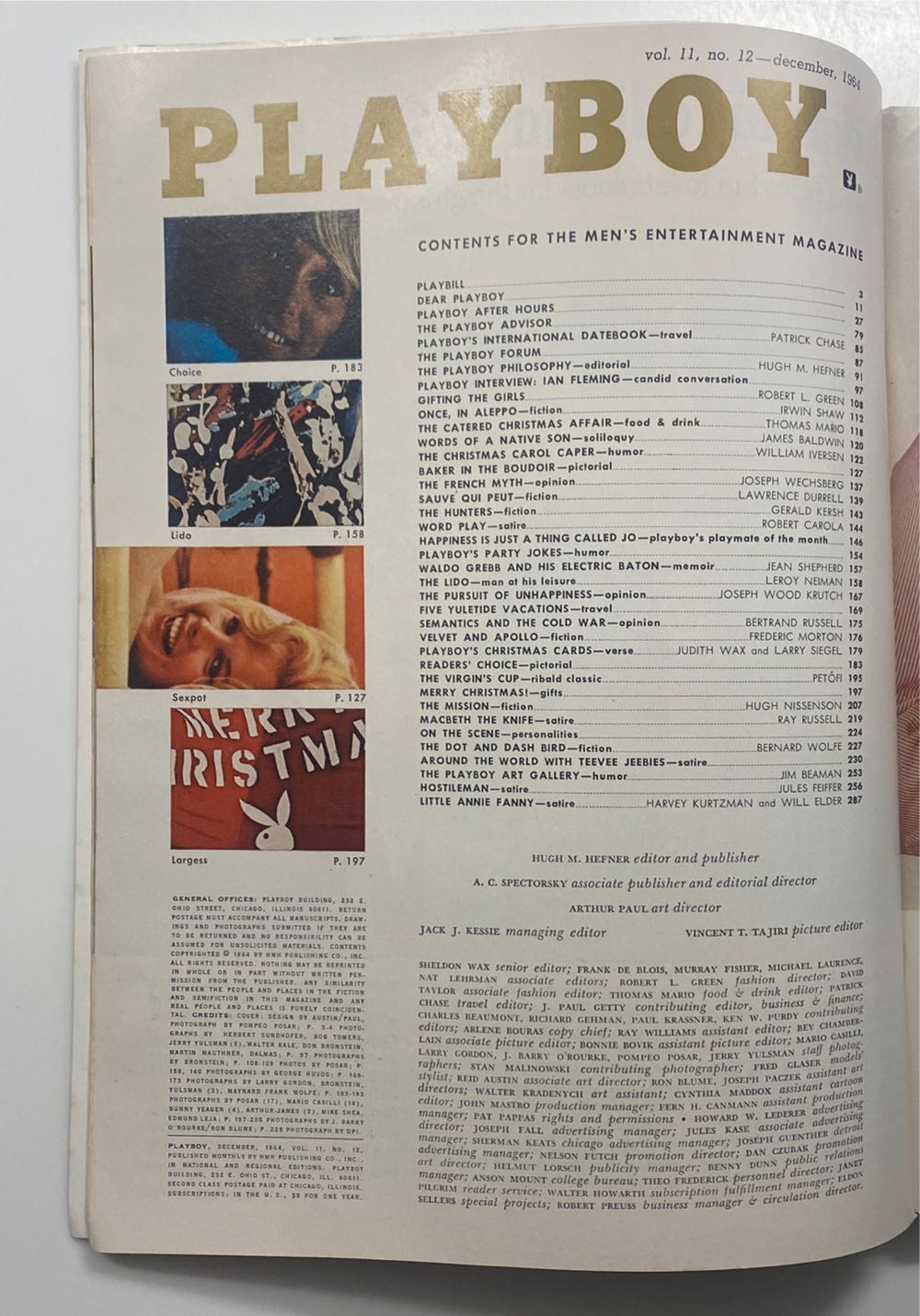 PLAYBOY  (December) magazine collectible - Main Image 2