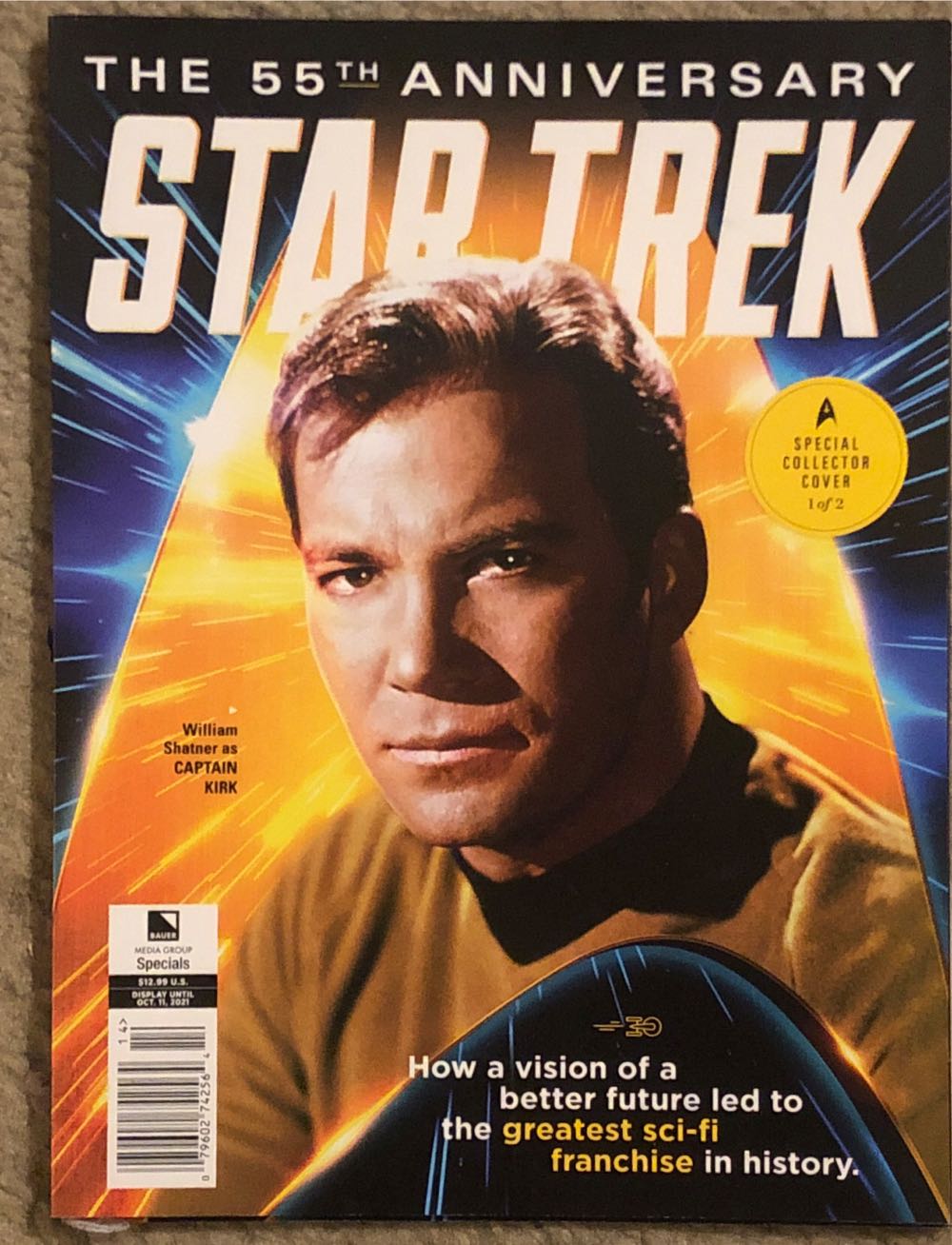 Star Trek 55th Anniversary Collector Covers  (October) magazine collectible [Barcode 07960274256414] - Main Image 2