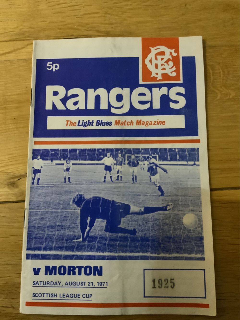 Morton Scottish League Cup  (August) magazine collectible - Main Image 1
