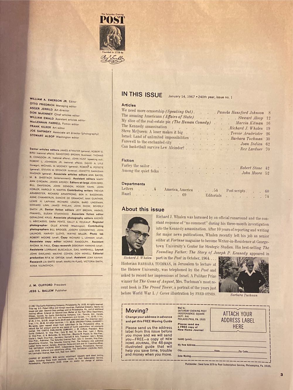 Saturday Evening Post  (January) magazine collectible - Main Image 3