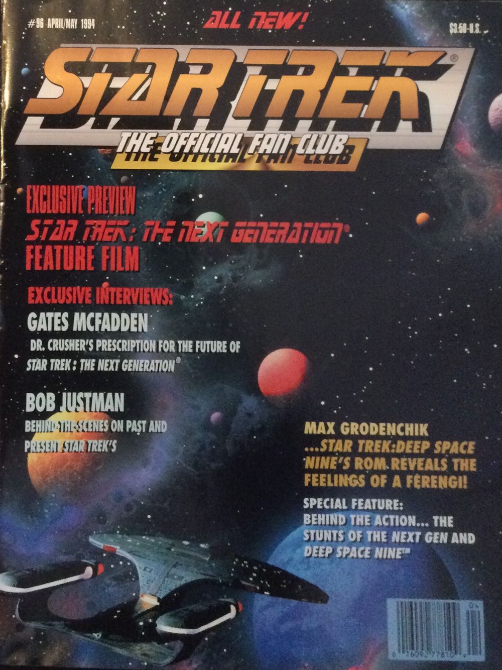 Star Trek The Official Fan Club Magazine #96  magazine collectible [Barcode 01609277810904] - Main Image 1