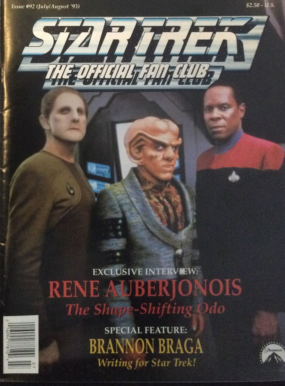 Star Trek The Official Fan Club #92  (July) magazine collectible [Barcode 01609277810921] - Main Image 1