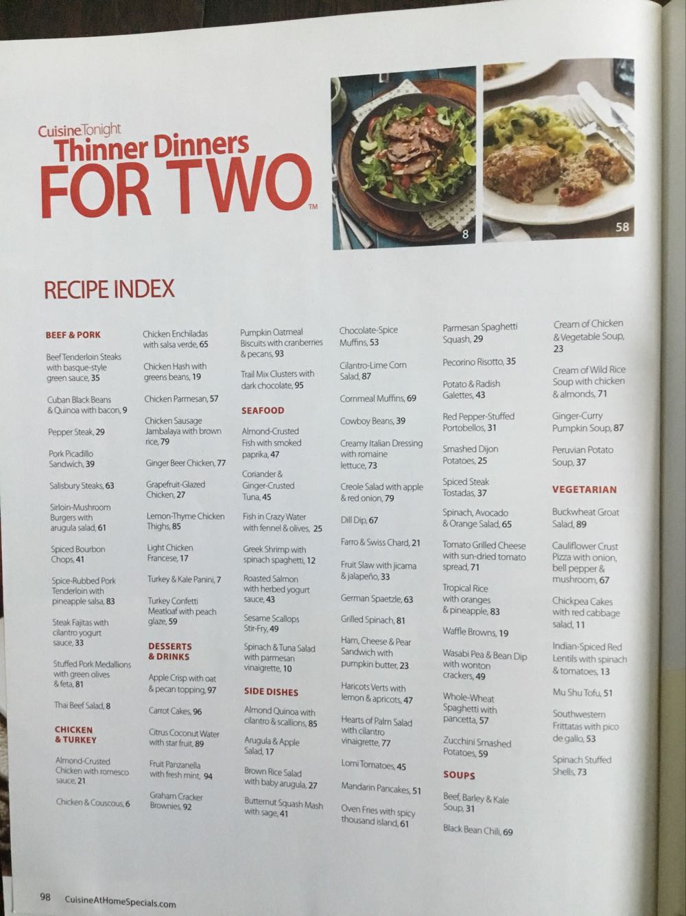 Thinner Dinners For Two  magazine collectible [Barcode 00912848646851] - Main Image 2