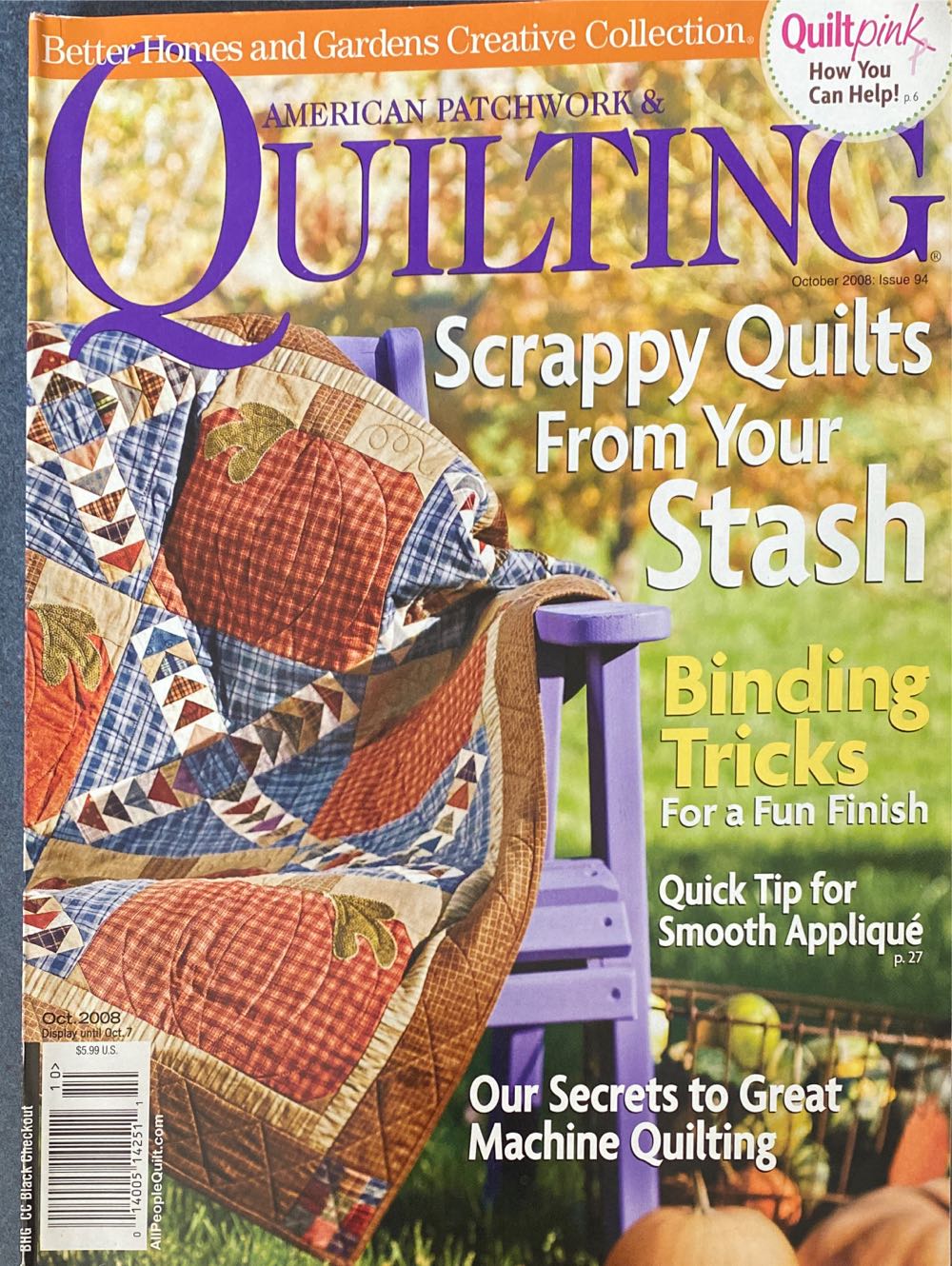 American Patchwork & Quilting  (October) magazine collectible - Main Image 1