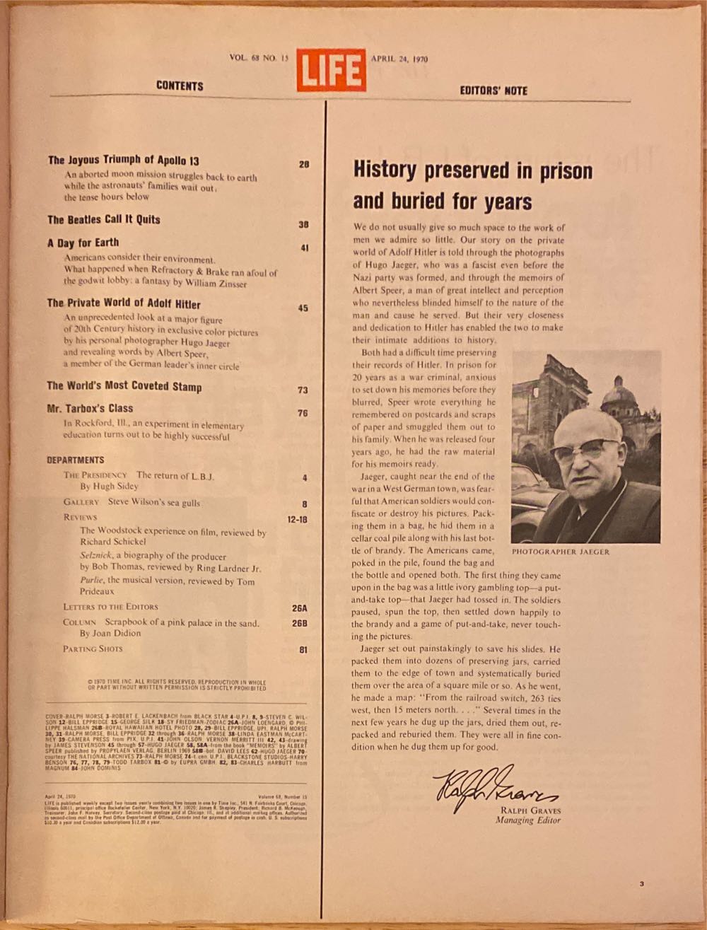 Life  (April) magazine collectible - Main Image 3