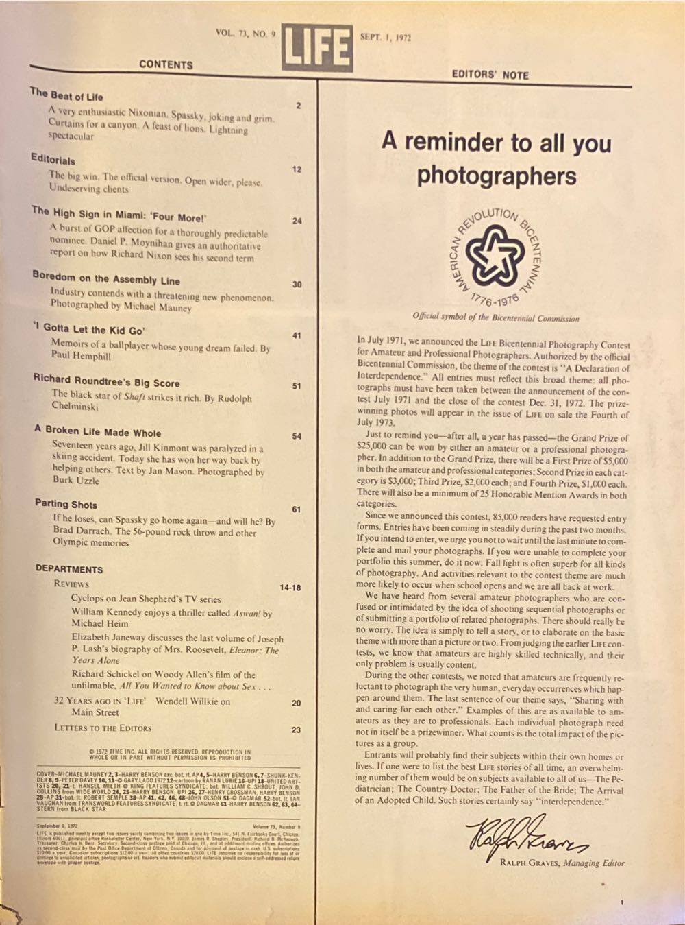 Life  (September) magazine collectible - Main Image 3