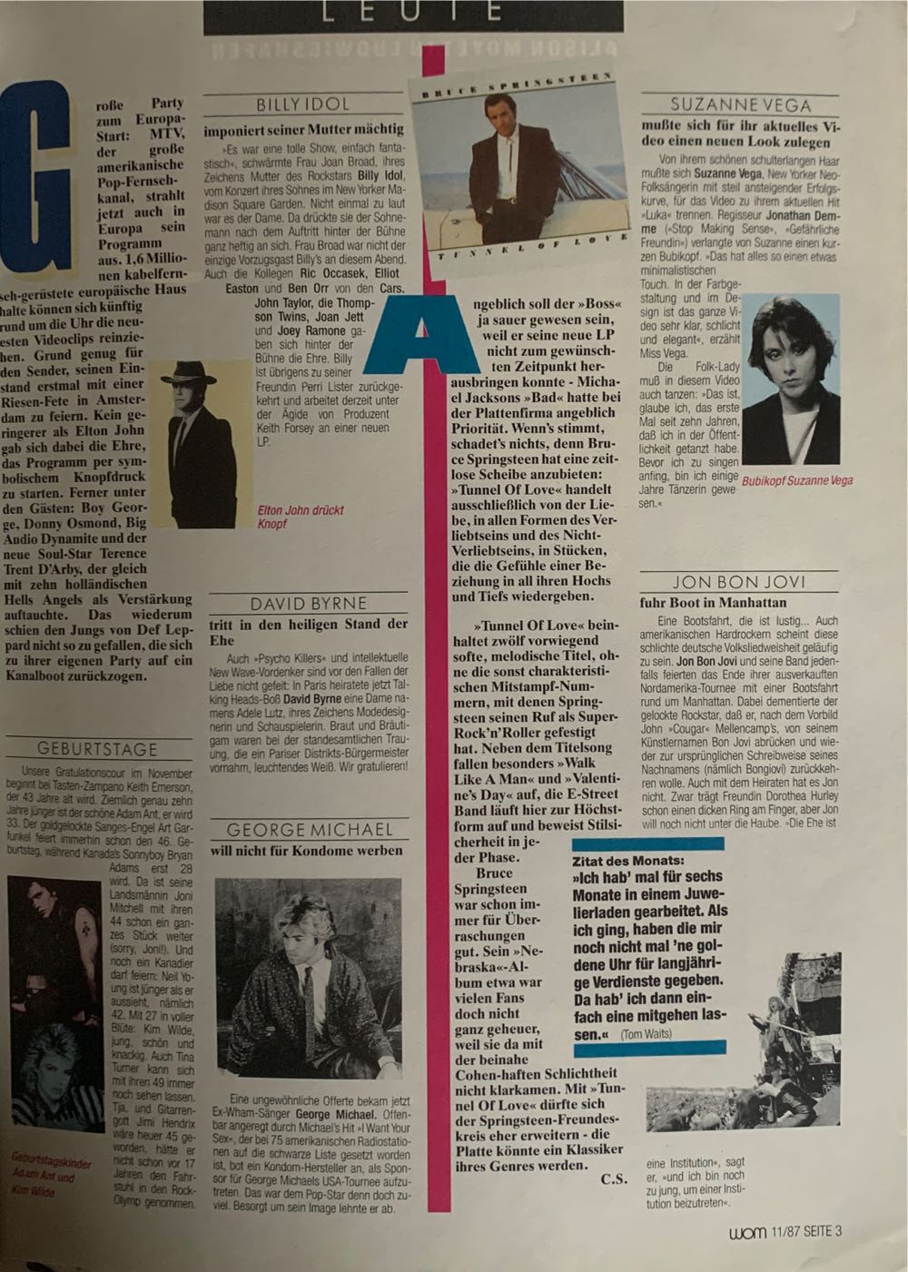 World Of Music  (November) magazine collectible - Main Image 2