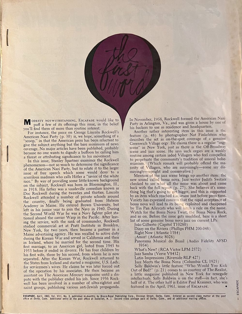 Escapade  (April) magazine collectible - Main Image 2