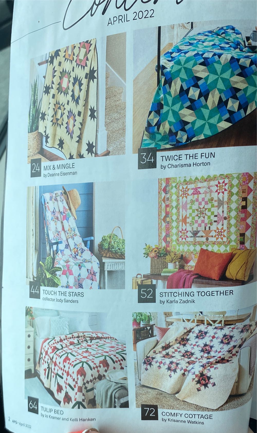 American Patchwork & Quilting April Rustic ...  magazine collectible [Barcode 07099214251404] - Main Image 2