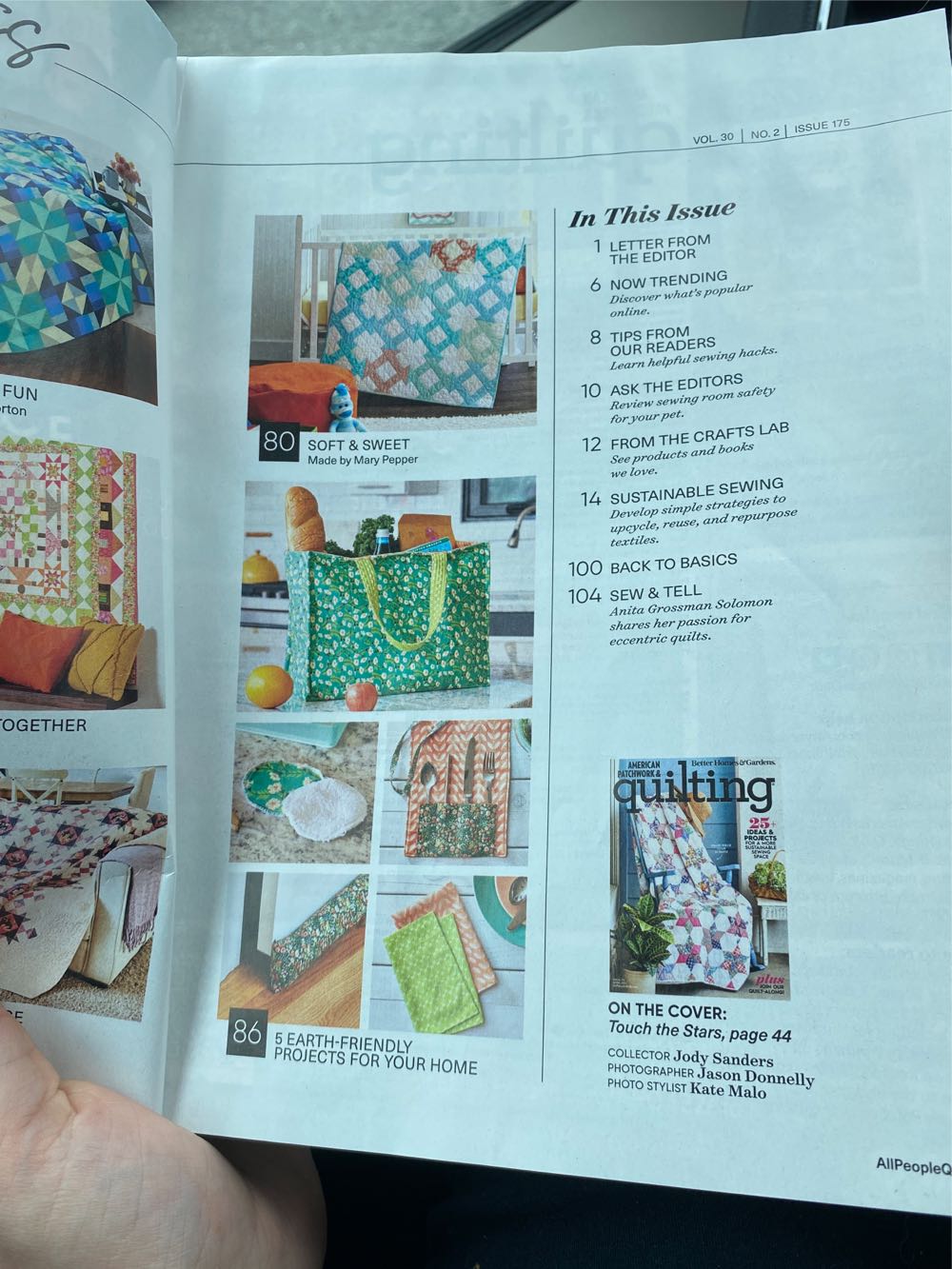 American Patchwork & Quilting April Rustic ...  magazine collectible [Barcode 07099214251404] - Main Image 3