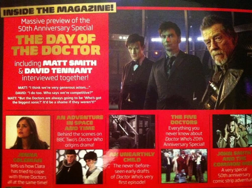 Doctor Who Magazine 50th Anniversary Issue  (November) magazine collectible - Main Image 2