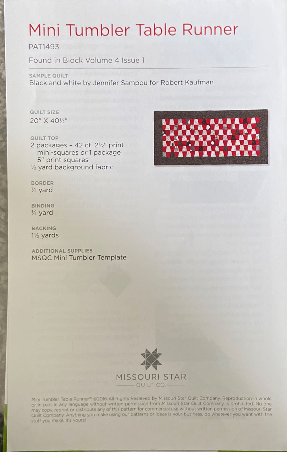 Mini tumbler  magazine collectible - Main Image 2