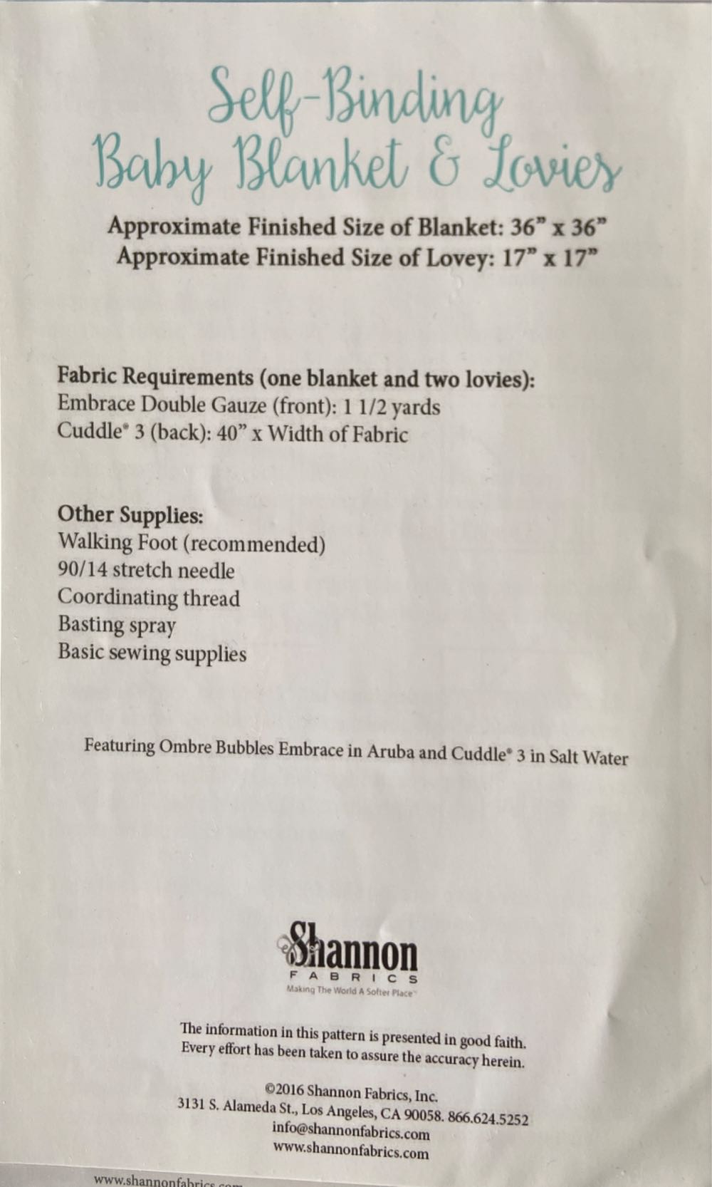 Self Binding Baby Blanket & Lovies  magazine collectible - Main Image 2