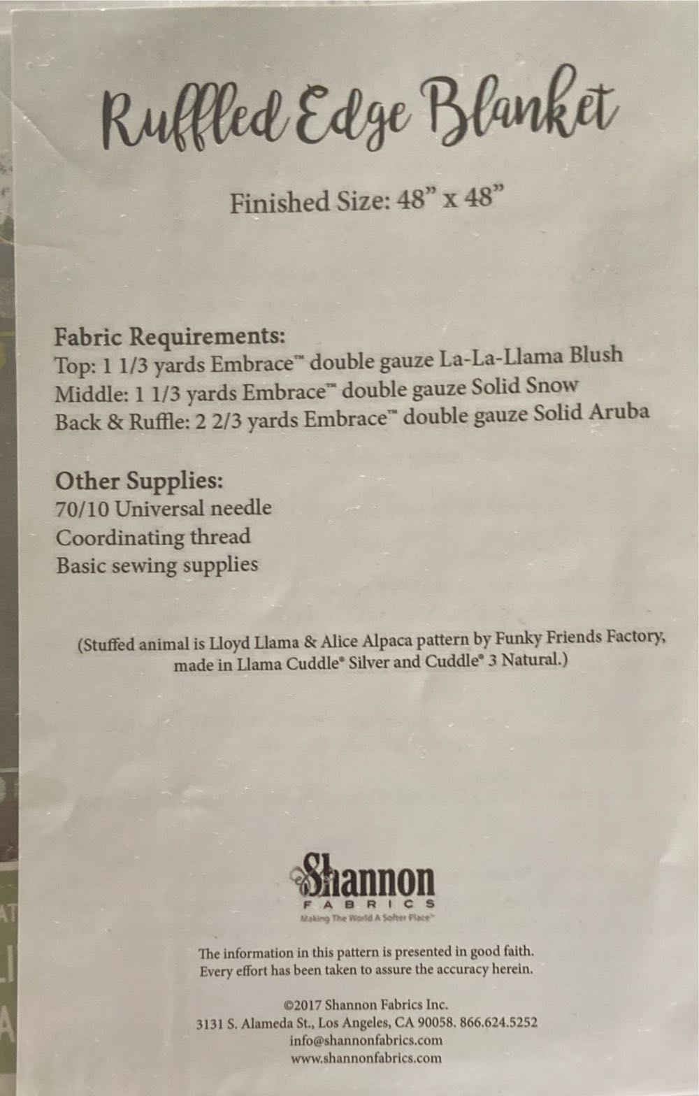 Ruffled Edge Blanket   magazine collectible - Main Image 2