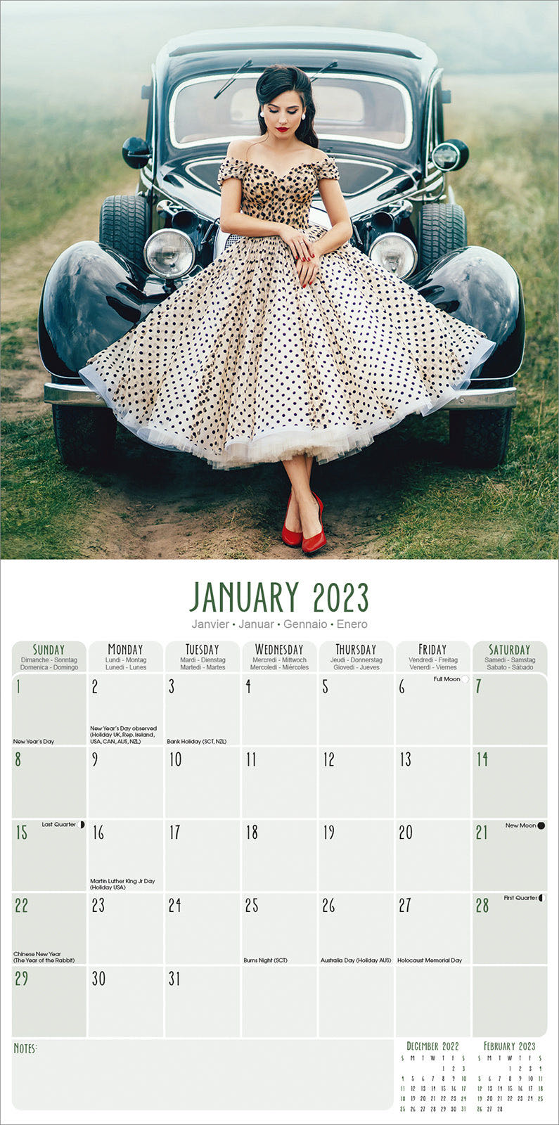 Avonside pin-ups calendar  magazine collectible - Main Image 2