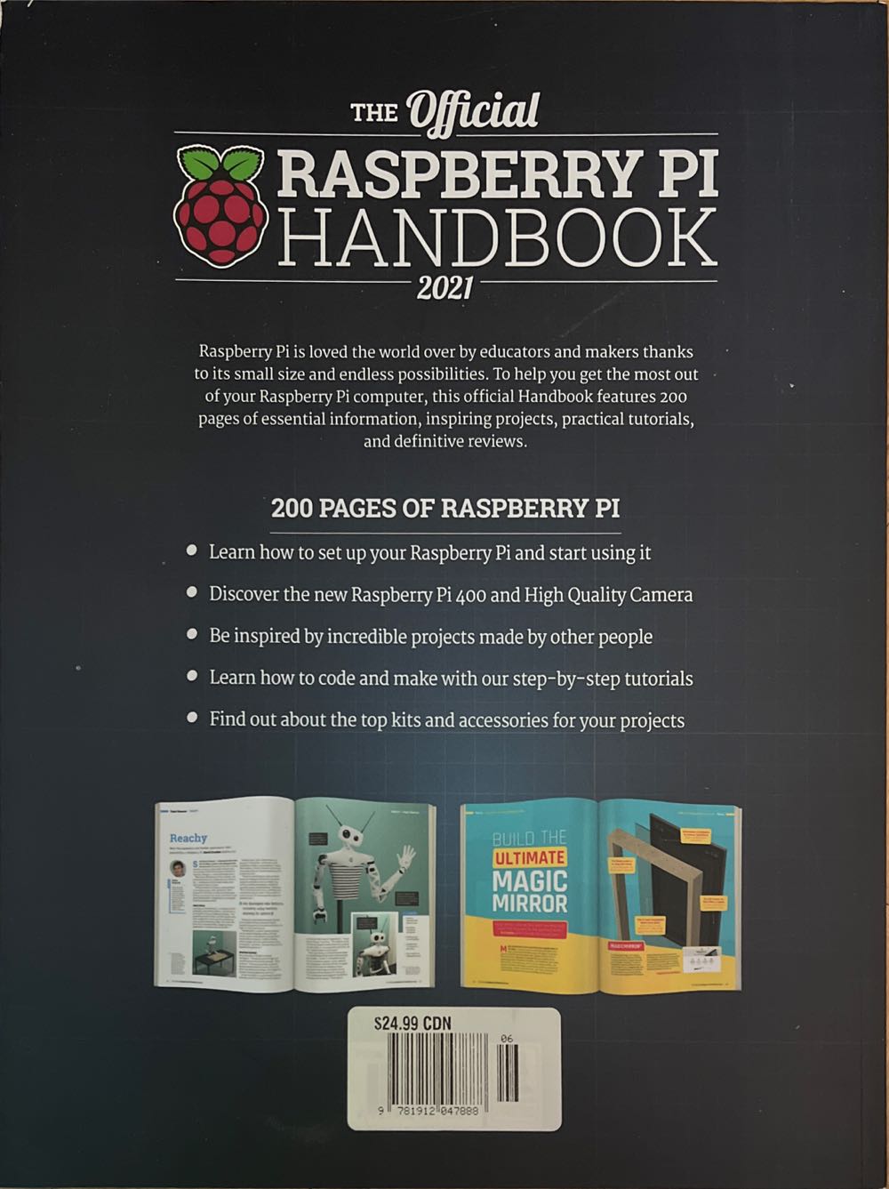 The Official Raspberry Pi Handbook 2021  magazine collectible [Barcode 978191204788806] - Main Image 2