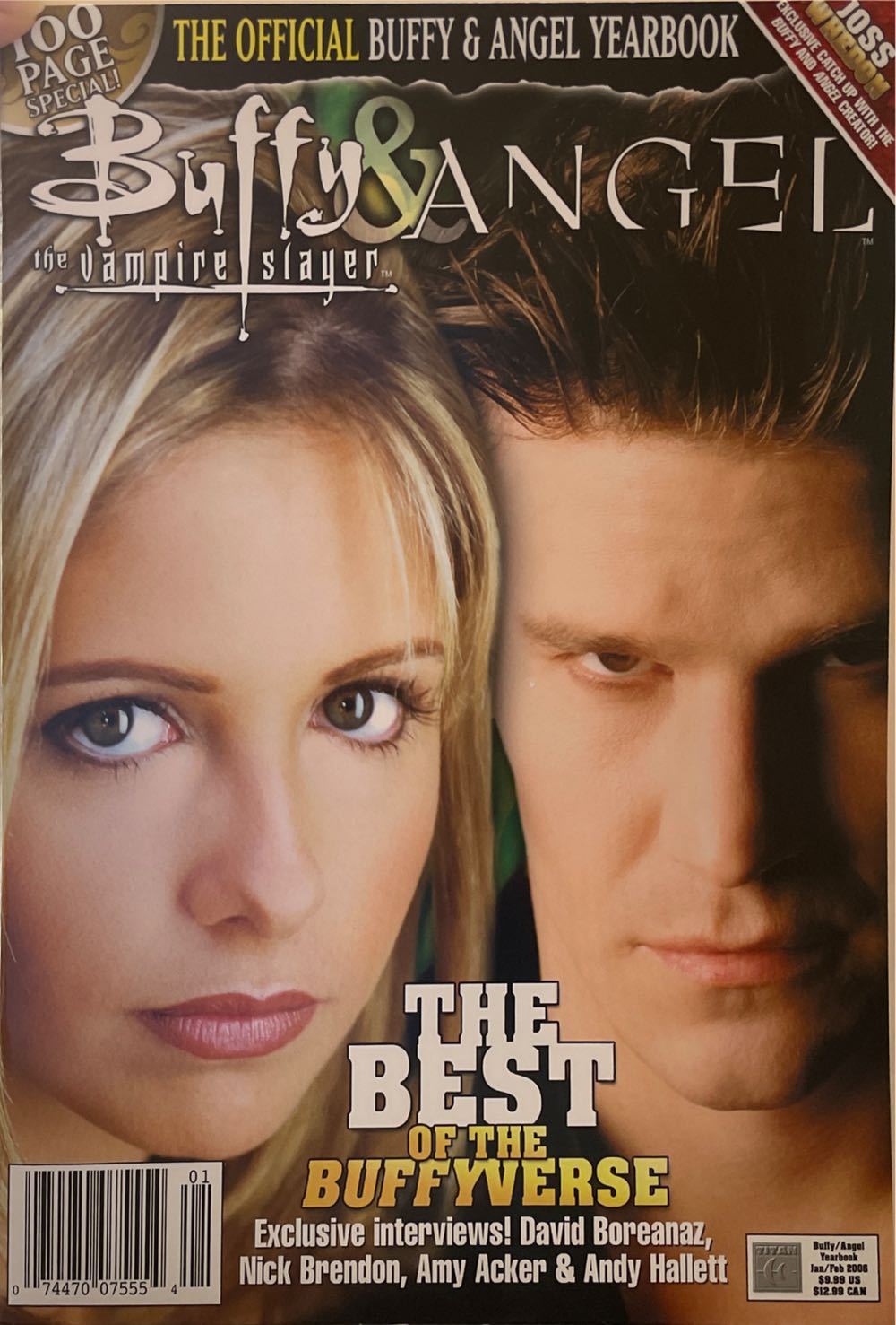 Buffy The Vampire Slayer & Angel Yearbook  (January) magazine collectible [Barcode 07447007555401] - Main Image 1