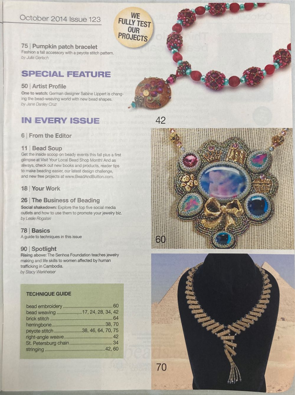 Bead And Button  (October) magazine collectible - Main Image 3