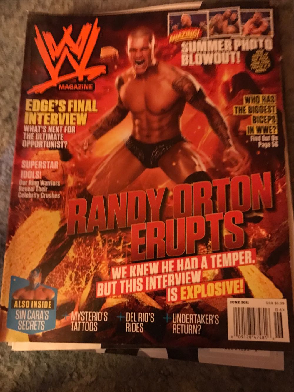 Wwe Magazine #101 Jun Midtown Comics  (June) magazine collectible [Barcode 00912847481606] - Main Image 1