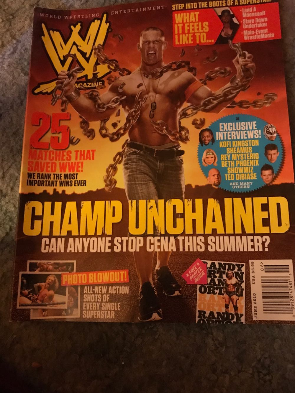 WWE Magazine  (June) magazine collectible [Barcode 00912847481606] - Main Image 1