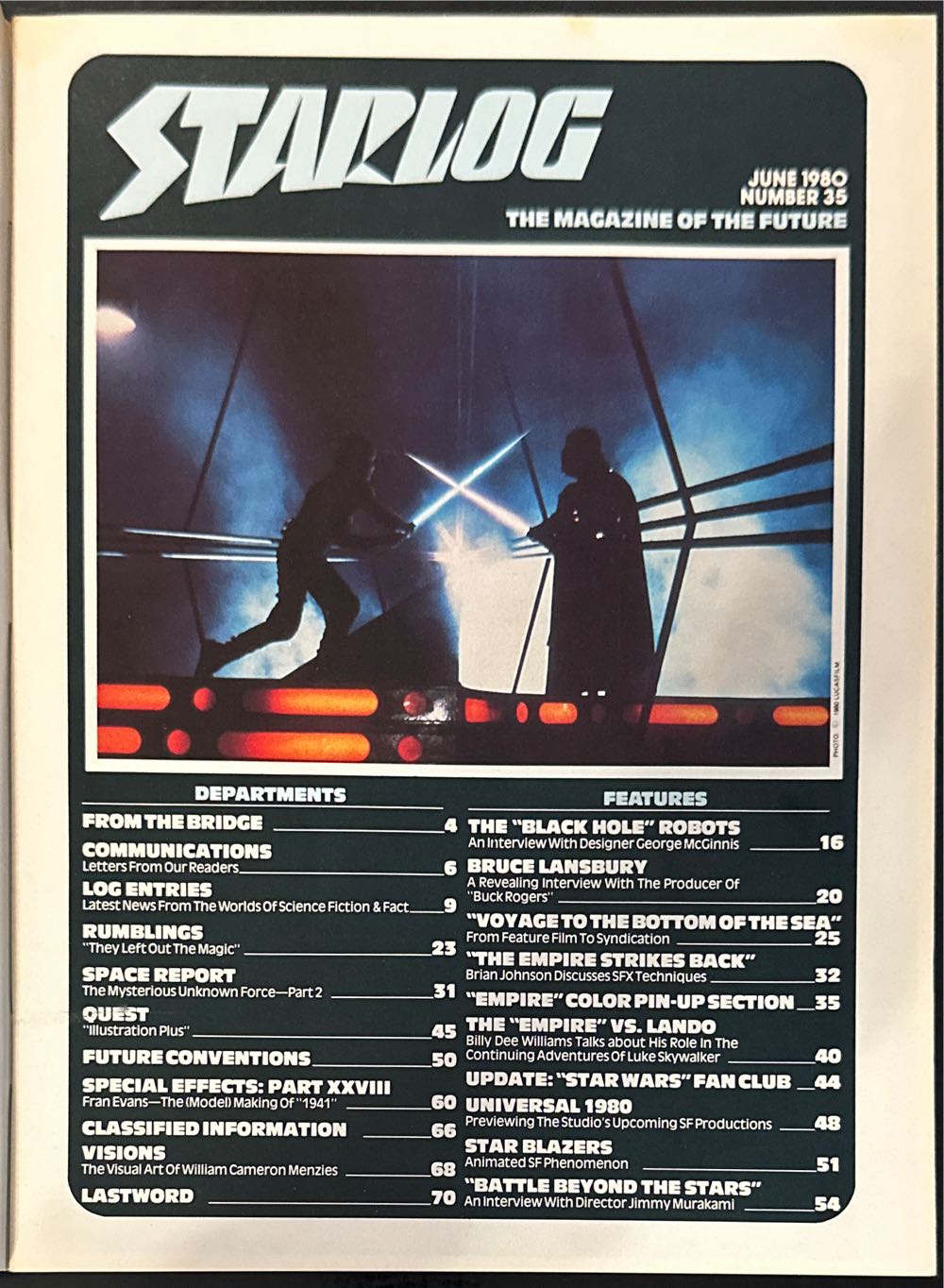 Starlog  (June) magazine collectible [Barcode 07189649112806] - Main Image 3