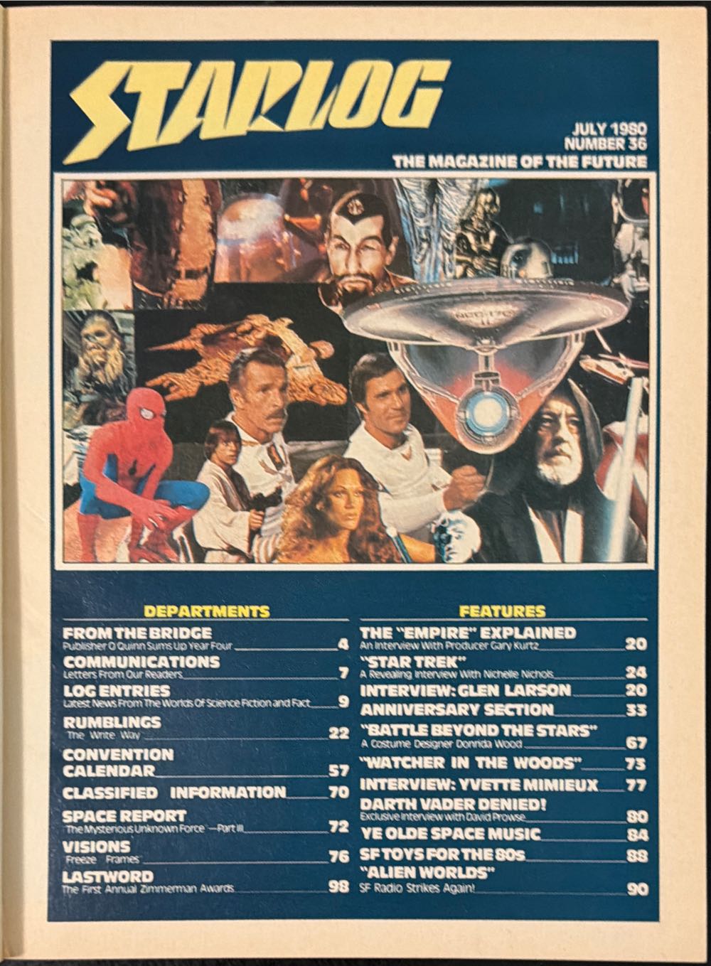 Starlog #36  (July) magazine collectible [Barcode 07189649112807] - Main Image 3