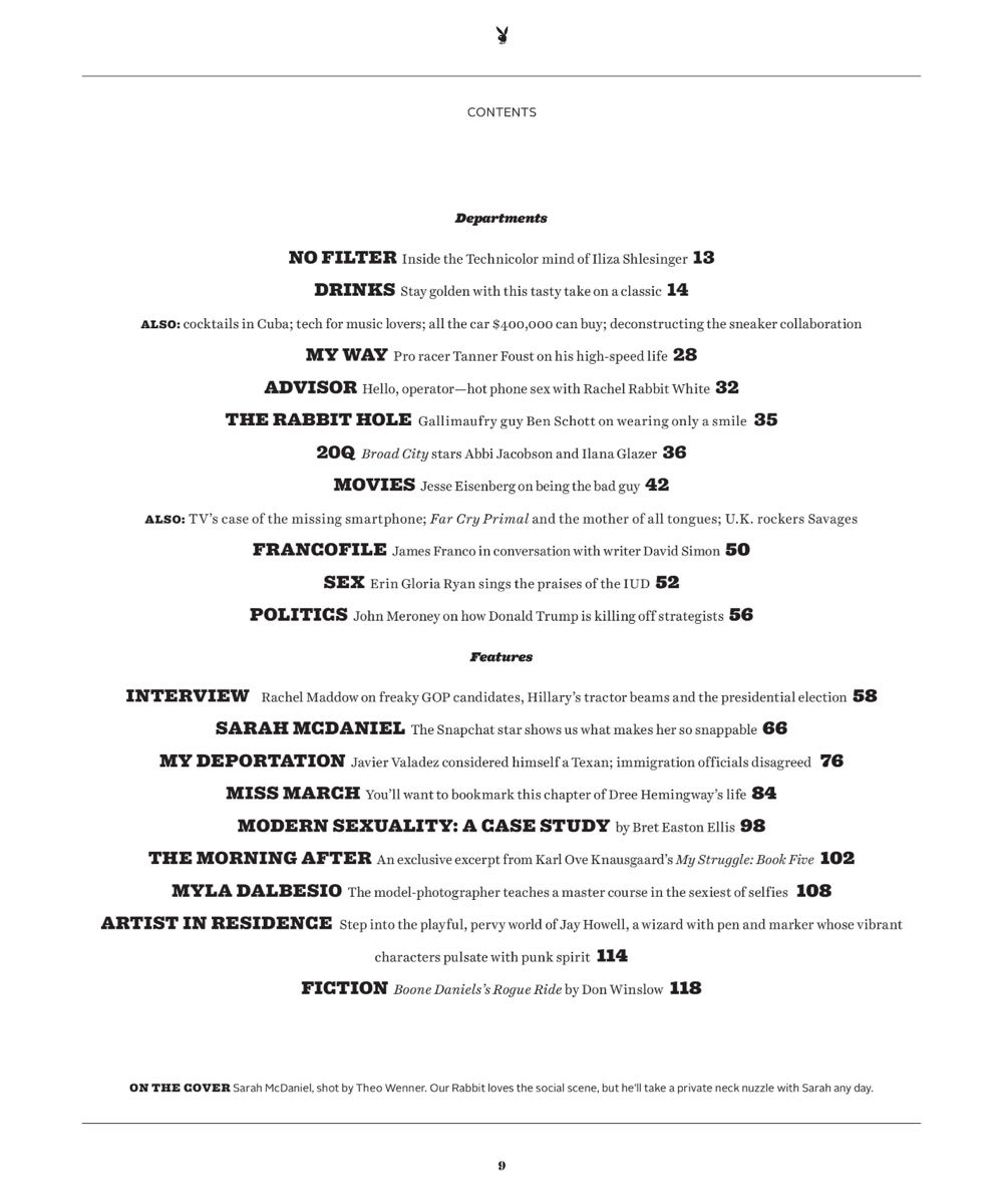 PB6303 Playboy March 2016  (March) magazine collectible [Barcode 72527402460503] - Main Image 2