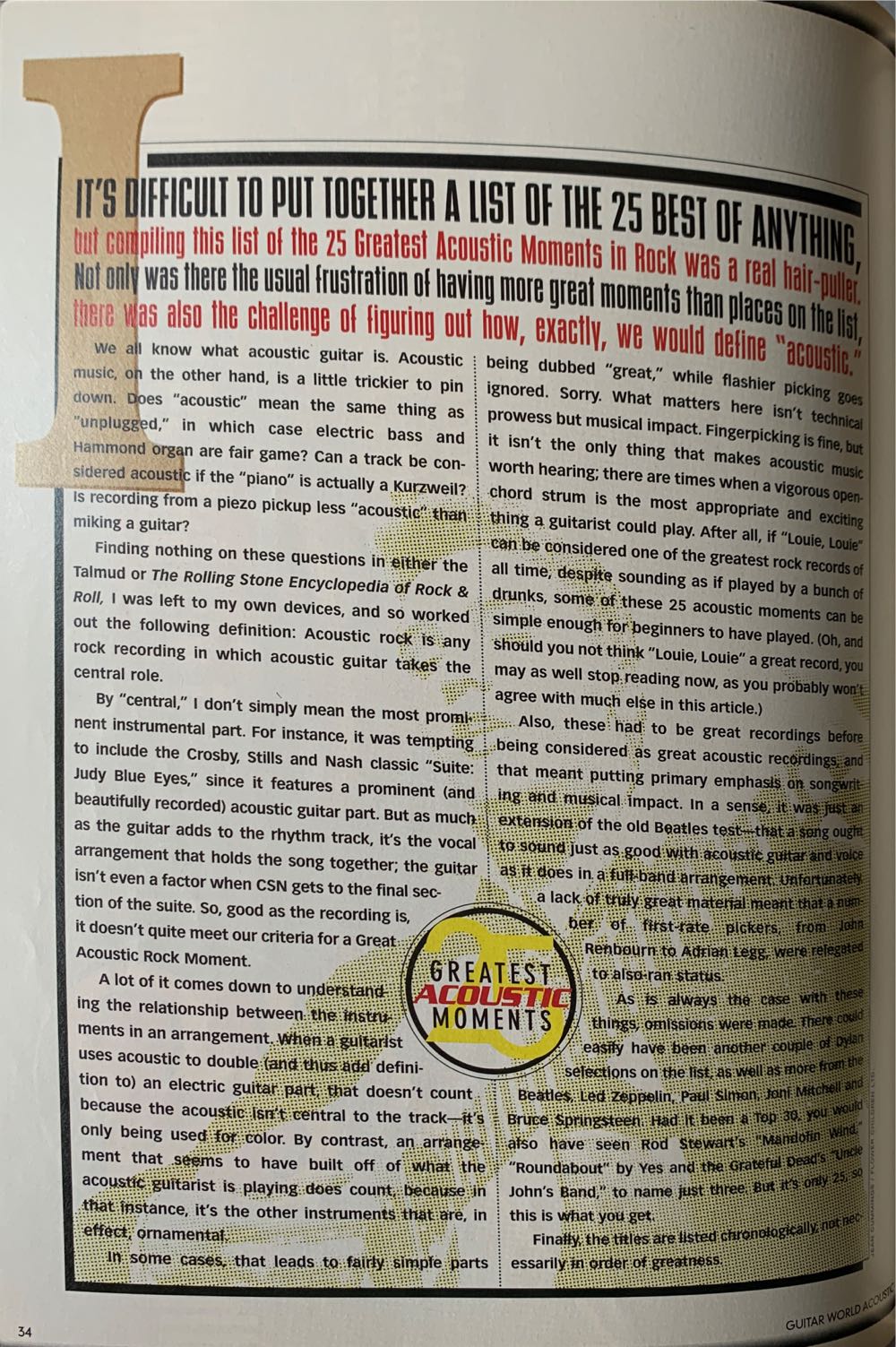 Guitar World Acoustic  magazine collectible [Barcode 07447088731723] - Main Image 3